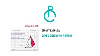 COME SI DISEGNA UNA PIRAMIDE  Geometria Solida  Assonometria Cavaliera a 45° [upl. by Dahs]