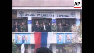 Croatia  Ultra Nationalist Seselj Visits Knin [upl. by Ellohcin]