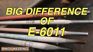 Ano ang Malaking PAGKAKAIBA ng Electrode 6011  Pinoy Welding [upl. by Airla294]