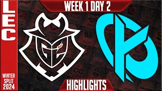 G2 vs KC Highlights  LEC Winter 2024 Week 1 Day 2  G2 Esports vs Karmine Corp [upl. by Mutz]