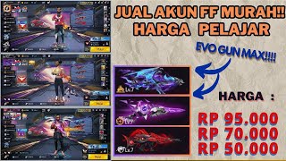 jual akun ff murah terpercaya  jual 3 akun sultan ini harganya cuma 40k buruan beli sebelum habis [upl. by Aranat905]