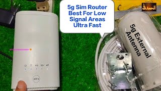 Low Coverage Areas Best 5g Router Zlt x21 With Omni External Outdoor Antenna [upl. by Saiasi]