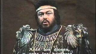 Luciano Pavarotti  AIDA  act 4  Amneris  gia i sacerdoti adunansi  Ghena Dimitrova [upl. by Eerized]