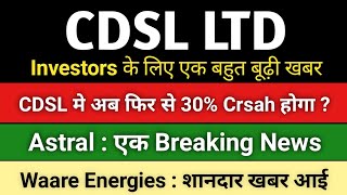 waare energies share latest news cdsl share latest news astral share latest news cdsl share news [upl. by Ganiats638]