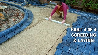 Block Paved Driveways PART 4 of 4 SCREEDING amp LAYING jointing amp cutting in manholes [upl. by Honey188]