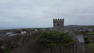 DJI Mini 2 Pendeen Cornwall Drone view of the local Church from the air [upl. by Emanuela]