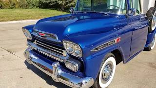 1959 Chevy Apache 31 pickup for sale test drive [upl. by Cornela]