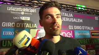 Tom Dumoulin  Interview before the race  Giro dItalia  Tour of Italy 2018 [upl. by Ecirehs]