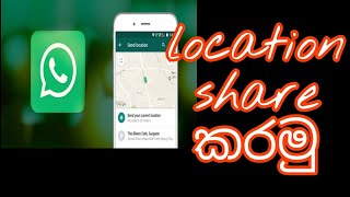 How to share WhatsApp location  sinhala [upl. by Yarased]