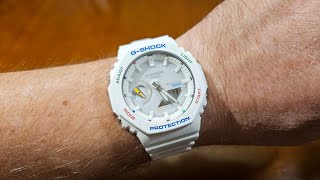 Casio GShock GAB2100FC7AER  unboxing recenzja porównanie i przymiarka PL [upl. by Yekcaj]