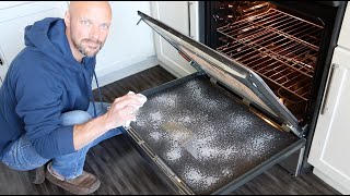 How to Clean Inside Glass on Oven Door [upl. by Assilac]