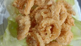 Easy fry squid calamaris [upl. by Nevah]