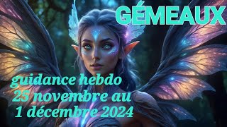 GÉMEAUX ♊️ DU 25 NOVEMBRE AU 1ER DÉCEMBRE 🧚‍♀️ triomphe sur une situation matérielle et financière [upl. by Ittocs718]