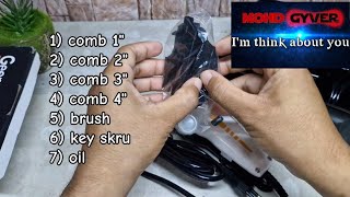 Unboxing and repair Hair clipper amp trimmer Geemy GM1017 [upl. by Schulman]