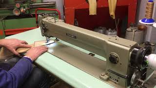 Sewing Machines Long arm triple transport large hook used sewing machine  Foggiato [upl. by Hcab]