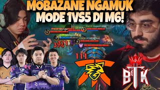 MOBAZANE NGAMUK MODE 1VS5  FREDRINNNYA GILA  FNATIC ONIC VS BTK MATCH 2  SWISS STAGE DAY 4 [upl. by Manville925]