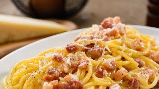 Spaghetti alla Carbonara  The Original Italian Recipe [upl. by Kallman]