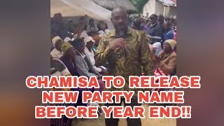 CHAMISA HINTS ON RELEASING NEW PARTY NAME BEFORE THIS YEAR ENDS chamisa latest news today [upl. by Salangia]