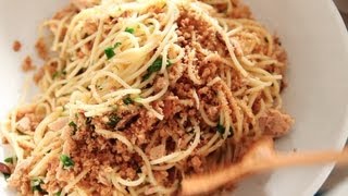 Spaghetti with Tuna Lemon and Breadcrumbs  Everyday Food with Sarah Carey [upl. by Ridgley]