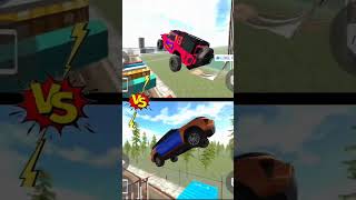 Fortuner vs Thar car jump test in Indian bike driving 3Dviralshortsindianbikedriving3d rudra [upl. by Newmann299]