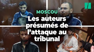 Les suspects de lattentat de Moscou au tribunal pour la première fois [upl. by Hassett]