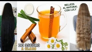 🌼👩 ACLARANTE natural del cabello a tonos dorados con TÉ DE CANELA y estos ingredientes [upl. by Woodford]