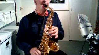 Blue Monk Jazz Improvisation on Alto Sax [upl. by Tnilc987]