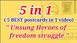 postcard campaign✍🏻 unsung heroes of freedom struggle unsung heroes of freedom struggle postcard [upl. by Baese95]