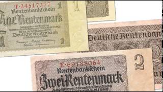 15th October 1923 Rentenmark introduced in Weimar Germany [upl. by Yentnuoc]