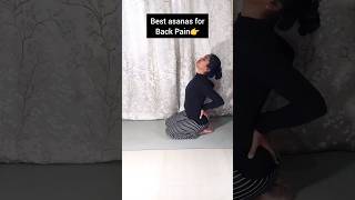 Asanas for back pain yoga backpain healthylifestyle shorts [upl. by Rehpatsirhc]