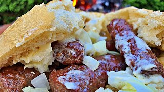 BOSANSKI ĆEVAPI SA DOMAĆOM LEPINOM  RECEPT  Najbolji ćevapi  4K [upl. by Nodnek]