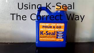 How to use KSeal URGENT Watch before you damage your Engine radiator leak repair fix correctly [upl. by Airtemad]