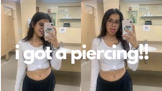 I GOT A BELLY PIERCING  vloggu 16 [upl. by Reyotal608]