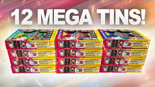 Opening 12 MEGA TINS from MATCH ATTAX 202324 Relic Card HUNT [upl. by Tnecnev]