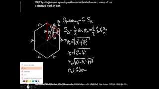 Povrch a objem těles 1  pravidelný šestiboký hranol [upl. by Nylodnewg]