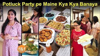 इस बार potluck पार्टी के लिए मैंने क्या क्या बनाया 😋 What did I make for the Diwali Potluck Party [upl. by Olympe172]