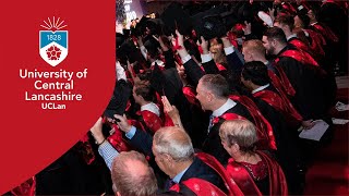 University of Central Lancashire Graduation Ceremony Thursday 12 December 3pm [upl. by Bilac741]