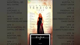 Global megastar Kylie Minogue‘s Tension tour is heading to North America in 2025 kylieminogue [upl. by Rafe]