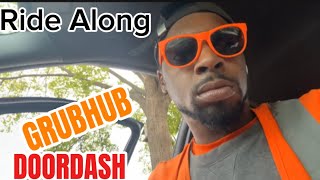 DoorDash Grubhub Food Delivery Shift  ride along 136 [upl. by Egedan]