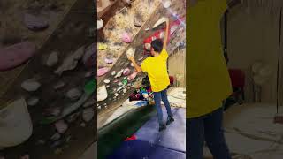 Boulder problem by kid bouldering fun lasportiva [upl. by Woodson]