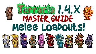 Best Terraria Melee Loadout Guide  14x Master Mode PreHardmode amp Hardmode Progression [upl. by Nnylanna]