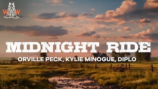 orville peck kylie minogue diplo  midnight ride lyrics [upl. by Leyameg381]