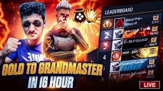 Finally Top 1 Grandmaster 🔥 Rank Push on Live✌freefirelive nonstopgaming gyangaming tondegamer [upl. by Clovah]