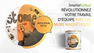 Comment Appliquer la Peinture Magnétique  Solutions de Productivité  Smarter Surfaces [upl. by Carr18]