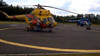 MIL MI2 GTD350 Turbine engine Start and take off SPZXE Poland Brynek [upl. by Matthaeus69]