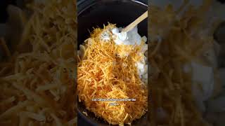 Cheesy Potato Casserole is a holiday staple amp using the crockpot will free up oven space shorts [upl. by Bekelja323]