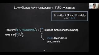 Robust and Sample Optimal Algorithms for PSD LowRank Approximation [upl. by Zirkle]