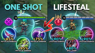 Alpha One Shot Build vs Alpha Lifesteal Build [upl. by Llert]