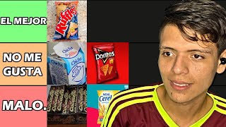 TIER LIST de LOS MEJORES SNACKS CHUCHERIAS Y GALLETAS VENEZOLANAS 🤤 [upl. by Doloritas]