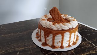 Biscoff Vanilla Caramel drip Cake [upl. by Rilda]